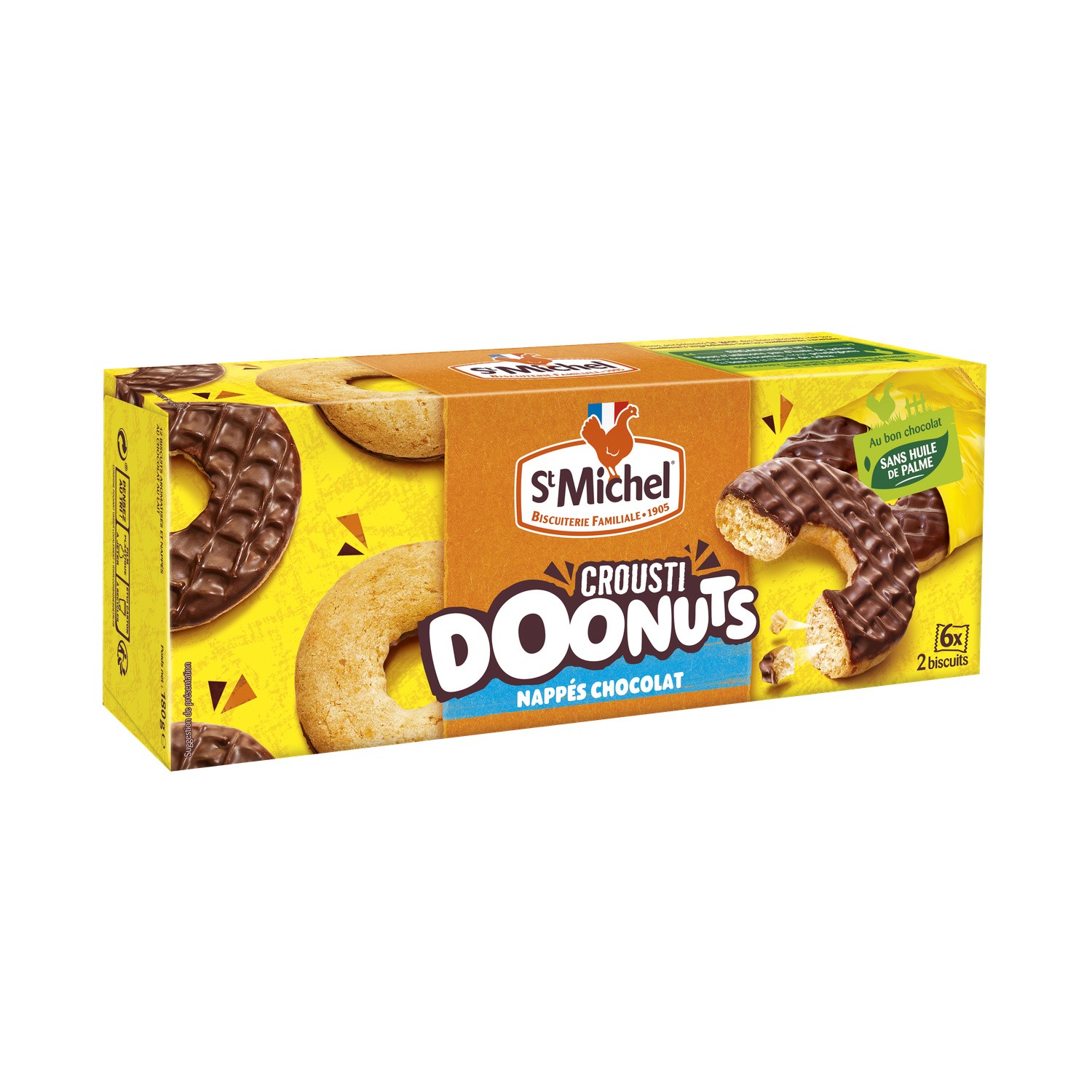 Biscuits Crousti Doonuts nappés chocolat